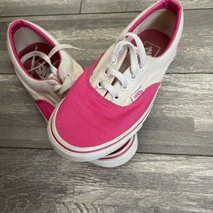 Vans hot pink/ white